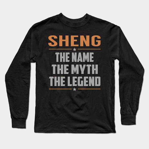 SHENG The Name The Myth The Legend Long Sleeve T-Shirt by YadiraKauffmannkq